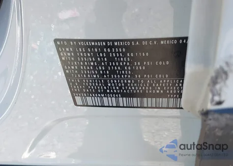 2022 Volkswagen Tiguan 2.0T Se from USA, damaged, VIN 3VV3B7AX6NM105045